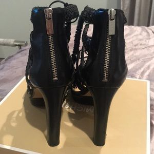 Woven leather sandals